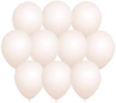 Shoppartners Bellatio Decorations party ballonnen - 100x stuks - transparant - 27 cm - verjaardag - versiering