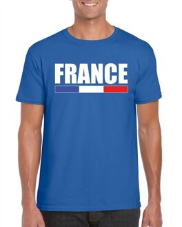 Shoppartners Blauw France/ Frankrijk supporter shirt heren 2XL