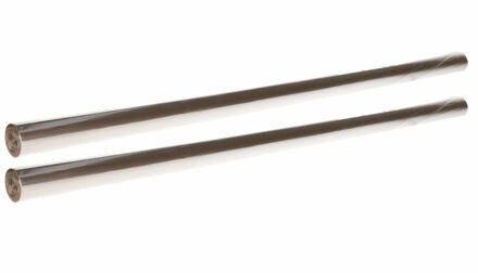 Shoppartners Cadeaufolie/inpakfolie - 2x stuks - 70 x 200 cm - transparant