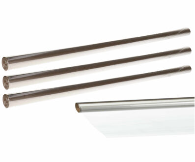 Shoppartners Cadeaufolie/inpakfolie - 8x stuks - 70 x 200 cm - transparant