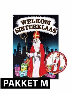 Shoppartners Deurposter met 75 onderzetters Sinterklaas Multi