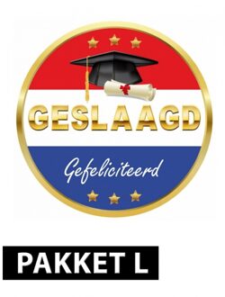 Shoppartners Groot hoera geslaagd versiering pakket Multi