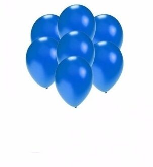 Shoppartners Kleine ballonnen blauw metallic 200 stuks