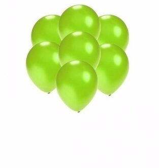 Shoppartners Kleine ballonnen groen metallic 200 stuks