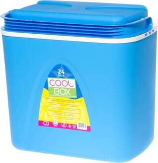 Shoppartners Koelbox blauw 24 liter 40 x 25 x 37 cm - Koelboxen