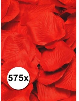 Shoppartners Kunst rozenblaadjes rood 575 stuks - Rozenblaadjes / strooihartjes
