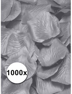 Shoppartners Luxe zilveren rozenblaadjes 1000 stuks