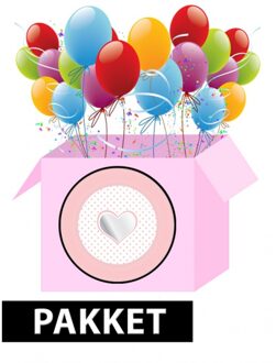 Shoppartners Meisje geboren ster versiering pakket