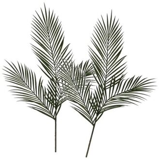 Shoppartners Mica Decorations Kunstblad - 2x - aerca goudpalm - tak - 95 cm - kunsttak