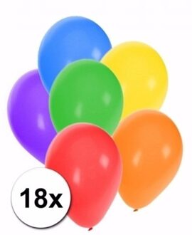 Shoppartners Mix ballonnen gekleurd 18 stuks