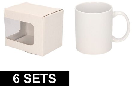 Shoppartners Mokken met opbergdoosjes set van 6 stuks