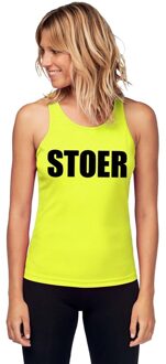 Shoppartners Neon geel sport shirt/ singlet Stoer dames L