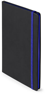 Shoppartners Notitieboekje met blauw elastiek A5 formaat