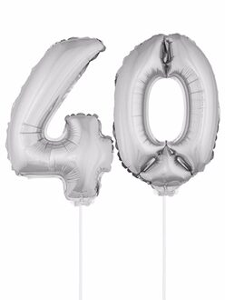 Shoppartners Opblaas cijfer 40 folie ballon 41 cm