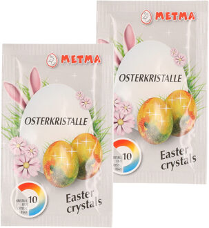 Shoppartners Paaseieren verf glitters - 2x - voor 10 eieren - Eieren schilderen - voor Pasen