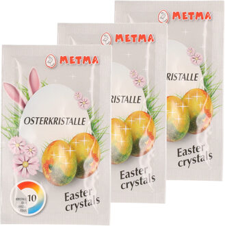 Shoppartners Paaseieren verf glitters - 3x - voor 10 eieren - Eieren schilderen - voor Pasen