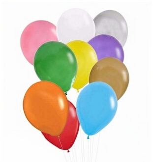 Shoppartners Party Ballonnen - 30x stuks - Mix kleuren - feestartikelen - versiering Multi