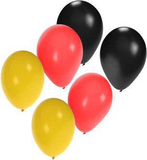 Shoppartners Party Ballonnen - 60x stuks - Duitse vlag kleuren - latex - 27 cm - versiering