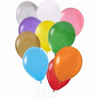 Shoppartners Party Ballonnen - 60x stuks - Mix kleuren - feestartikelen - versiering