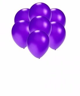 Shoppartners Party ballonnen - klein formaat - paars - 200x - 13 cm - feestartikelen/versiering