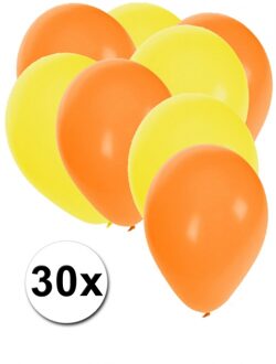 Shoppartners Party ballonnen oranje en geel Multi