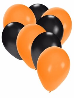 Shoppartners Party ballonnen oranje en zwart Multi