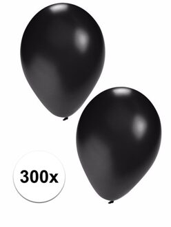 Shoppartners Party ballonnen zwart, 300 stuks