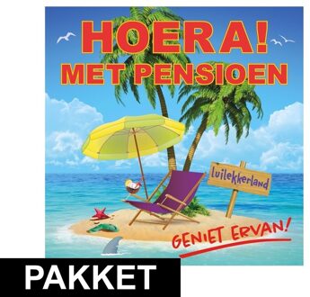 Shoppartners Pensioen feest versiering voordeelpakket - Feestpakketten