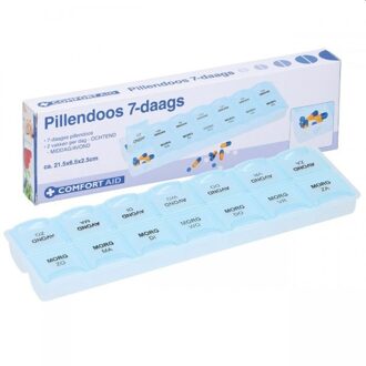 Shoppartners Pillendoosje Klein - 7 Dagen - Ochtend En Avond - Medicatiedoos - Pillen Box - Pil Organizer Multikleur
