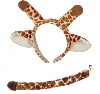 Shoppartners Pluche giraffe verkleed set voor kinderen Bruin