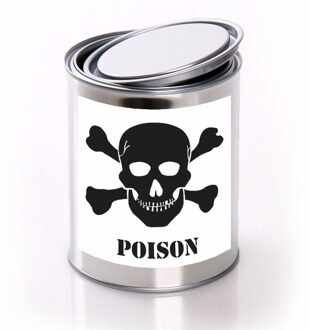 Shoppartners Poison/ gif etiket met met lege blik
