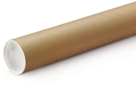 Shoppartners Poster koker van karton - 20x - 670 x 50 mm - Bruin - Verzendkokers - Voor A1 formaat papier