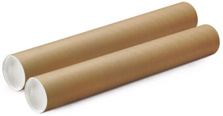 Shoppartners Poster koker van karton - 2x - 850 x 100 mm - Verzendkokers