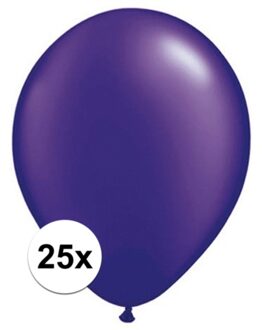 Shoppartners Qualatex parel paars ballonnen 25 stuks