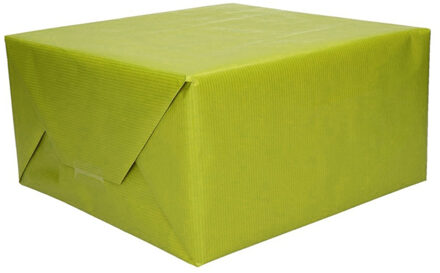 Shoppartners Rollen Kraft inpakpapier - groen - 200 x 70 cm - kadopapier / cadeaupapier / Boeken kaf