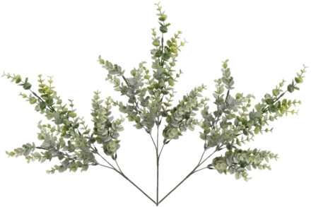 Shoppartners Set van 5x stuks eucalyptus kunsttak groene kunstplant van 68 cm