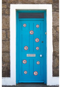 Shoppartners Stopbord stickers 70 jaar