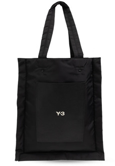 Shopper tas met logo Y-3 , Black , Heren - ONE Size