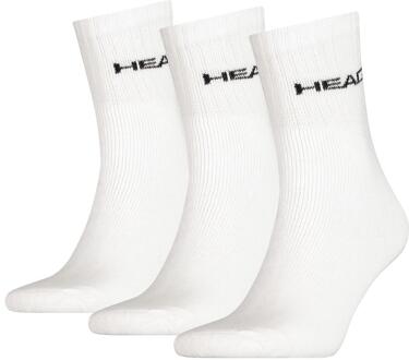 Short Crew Sock 3-pack White-35-38 wit - 35/38