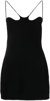 Short Dresses Monot , Black , Dames - 3XL