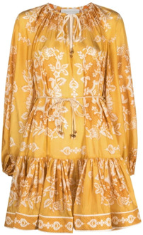Short Dresses Zimmermann , Yellow , Dames - M,S
