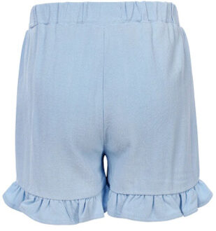 Short light blue viscose/linnen voor meisjes in de kleur - maat 134 Blauw
