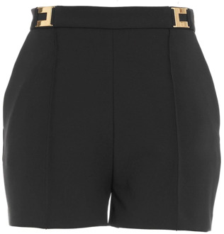 Short Shorts Elisabetta Franchi , Black , Dames - Xl,L,M,S,Xs