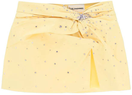 Short Skirts DES Phemmes , Yellow , Dames - L
