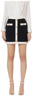 Short Skirts Elisabetta Franchi , Black , Dames - L,M,S,Xs