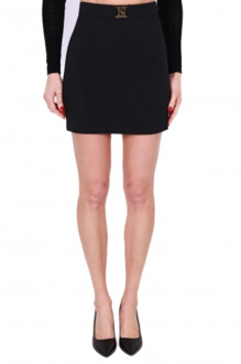 Short Skirts Elisabetta Franchi , Black , Dames - M,S