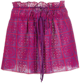 Short Skirts Ganni , Purple , Dames - L,S,Xs