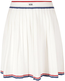 Short Skirts Gcds , White , Dames - L,M,S