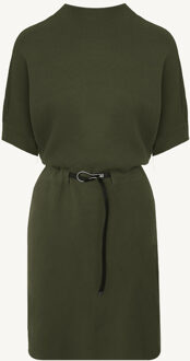 Short Sleeve Jurk Army Legergroen