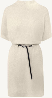 Short Sleeve Jurk Beige